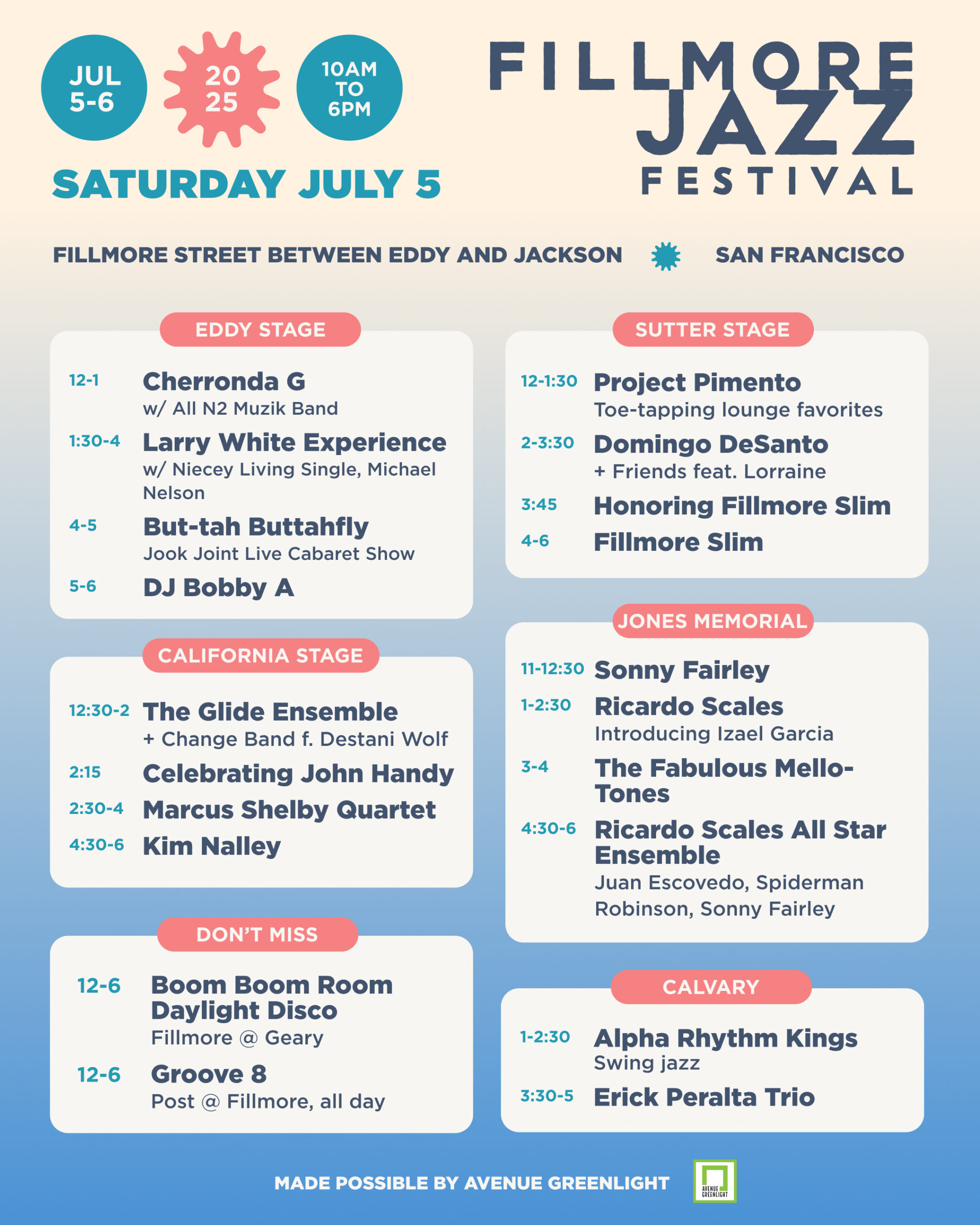 Fillmore Jazz Festival - Saturday July 5
